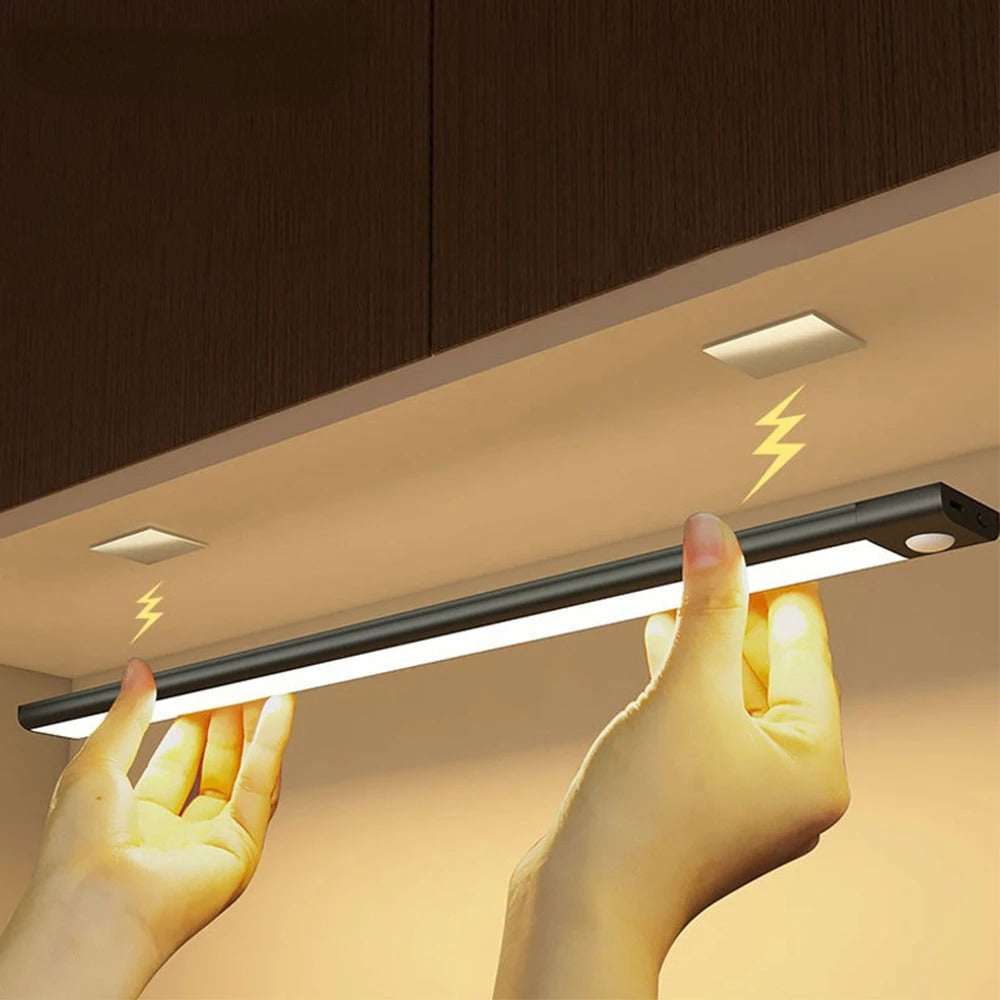 Slate Storage Cabinet Light - shown in use