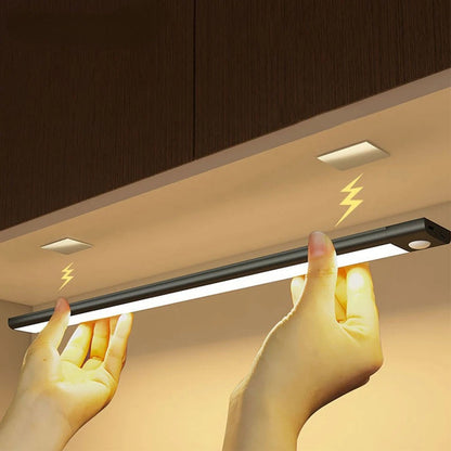 Slate Storage Cabinet Light - shown in use
