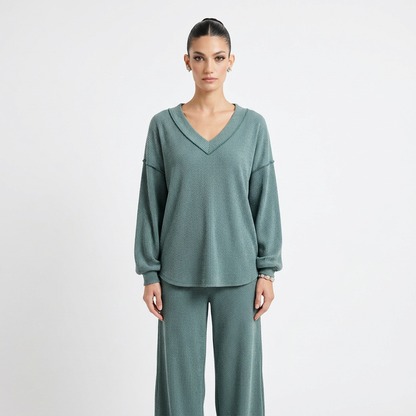 Conjunto de Lounge para Mujer Blair | Cordón de Pana, Costuras en Contraste