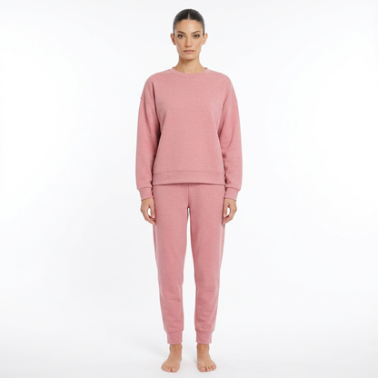 Zia Women's Scuba Jogger Set | Half-Zip Pullover, Premium Knit