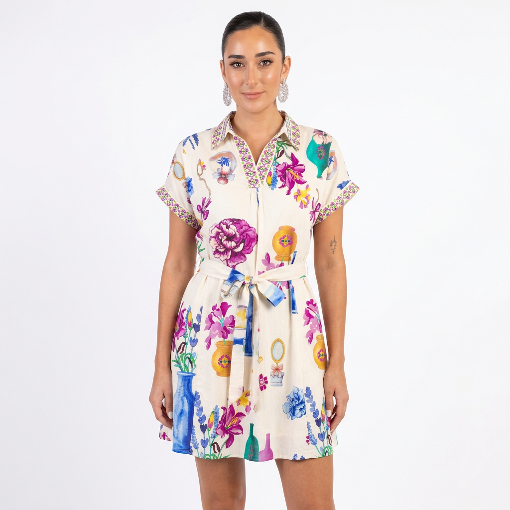 Ulani Women's Mini Dress | Floral Print, Rayon Blend