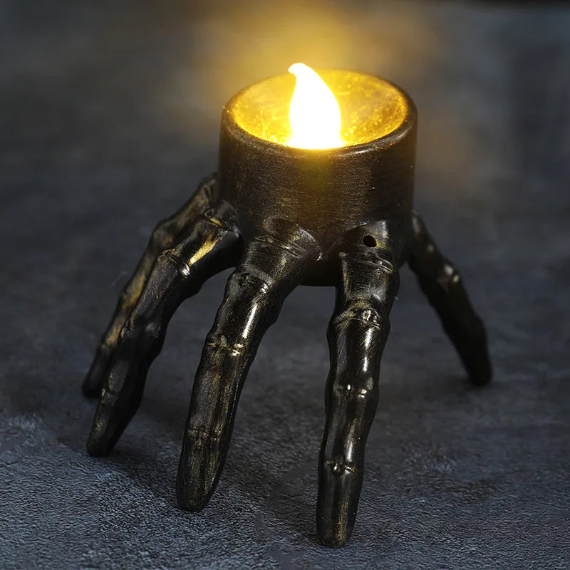 Dune LED Light Candles - fabric and finish detail