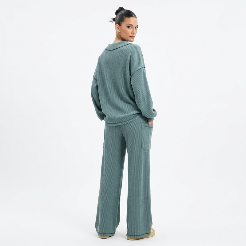 Conjunto de Lounge para Mujer Blair | Cordón de Pana, Costuras en Contraste