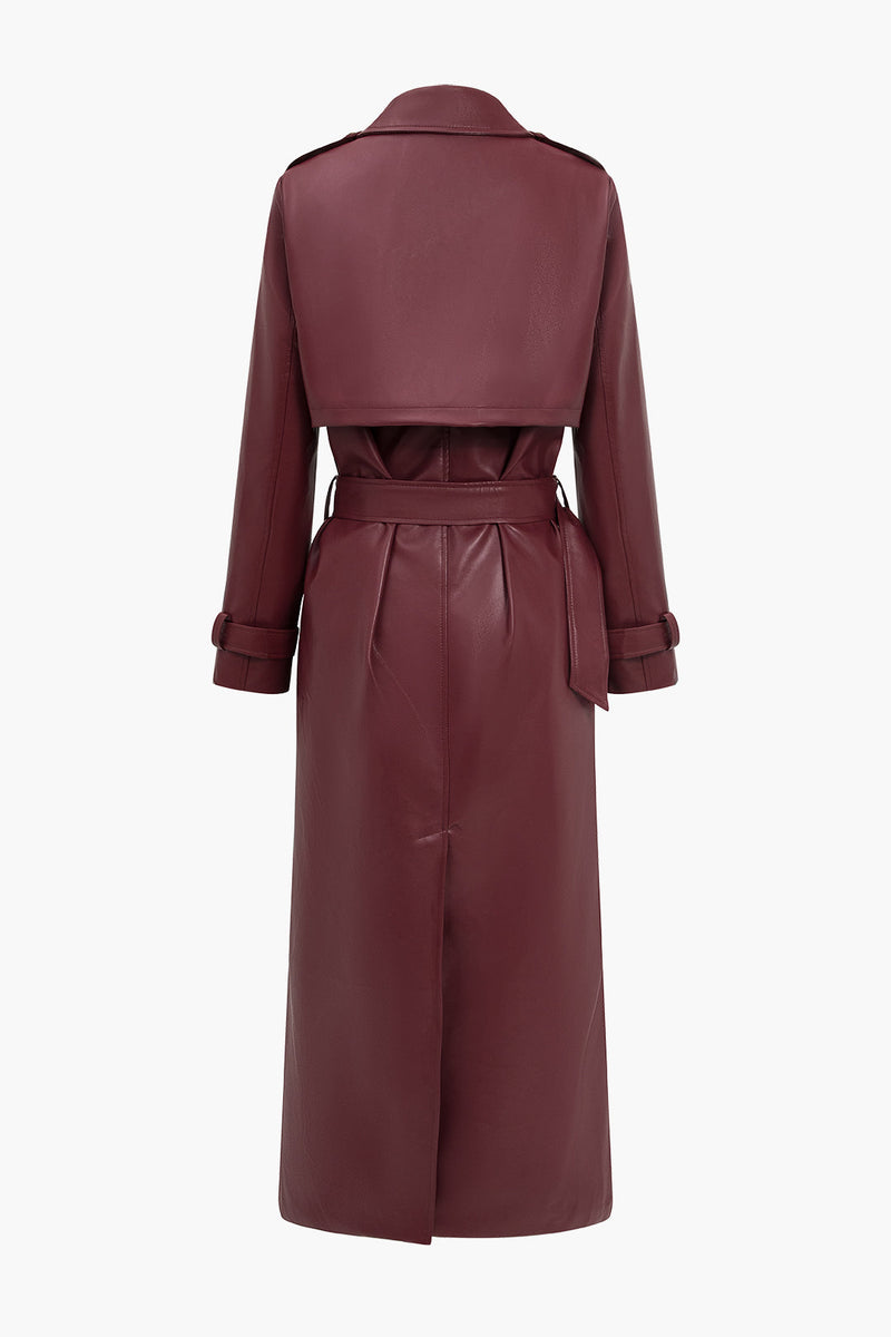 Camille Women's Trench Coat - fabric and finish detail