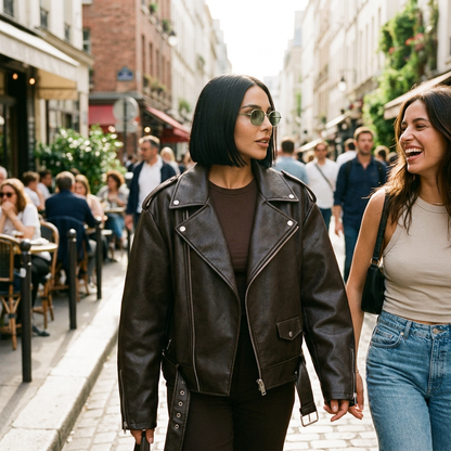 Dara Women's Jacket | Leather, Casual Chic