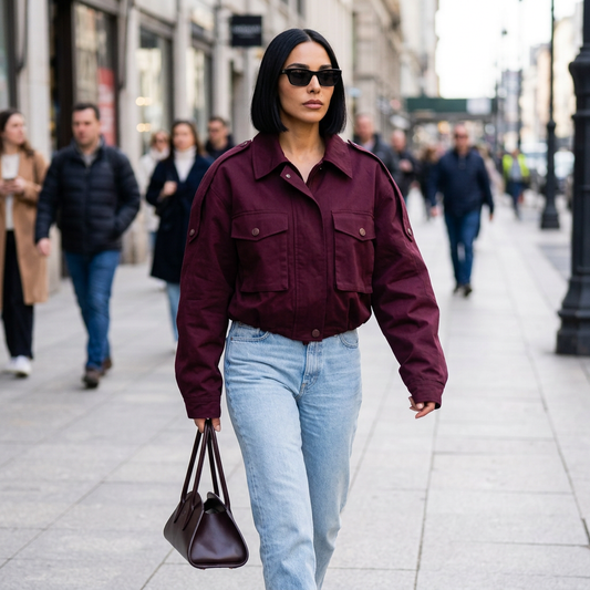 Bomber pour femme Bella | Col montant, manteau d’hiver stylé