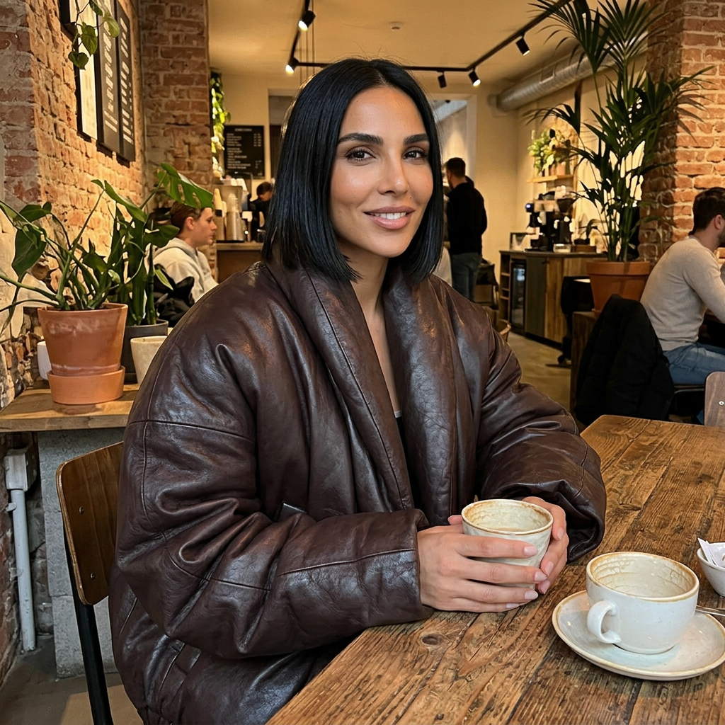 Willa Women's Jacket | Faux Leather, Oversized Fit