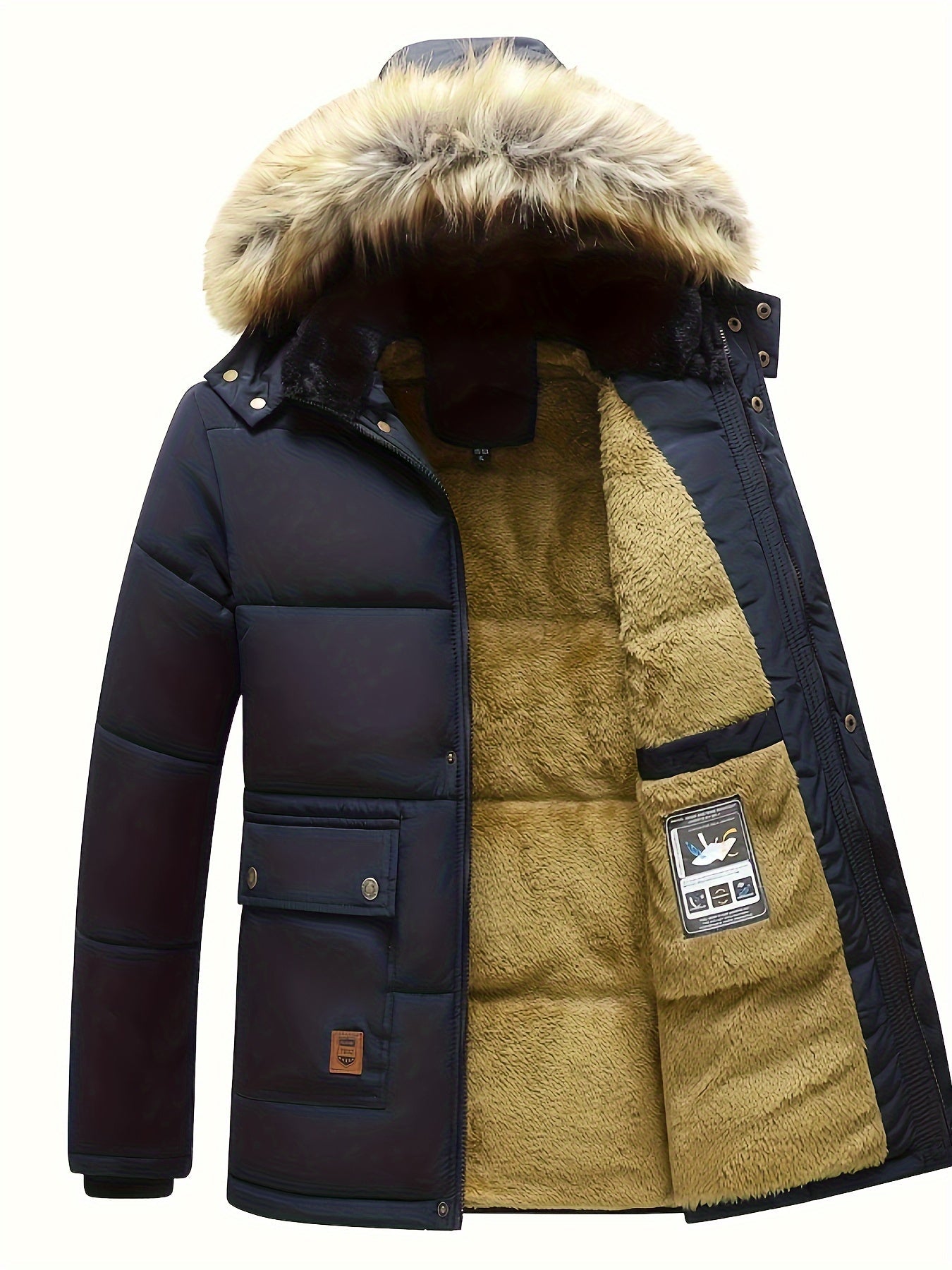 Hollis Men's Quilted Puffer Jacket - close-up detail