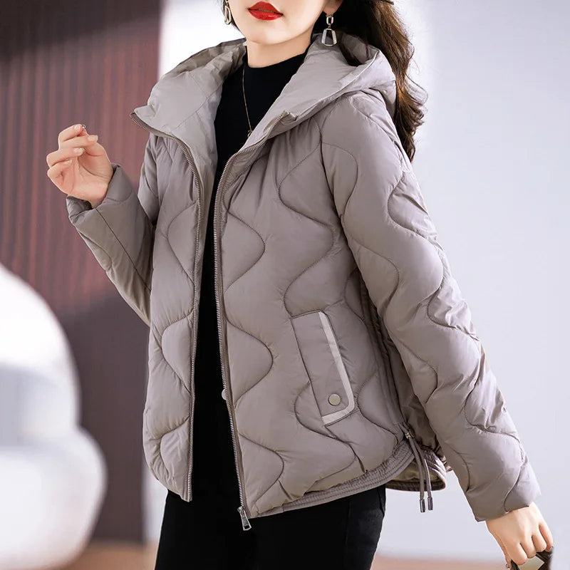 Odette Women's Quilted Puffer Jacket - front view