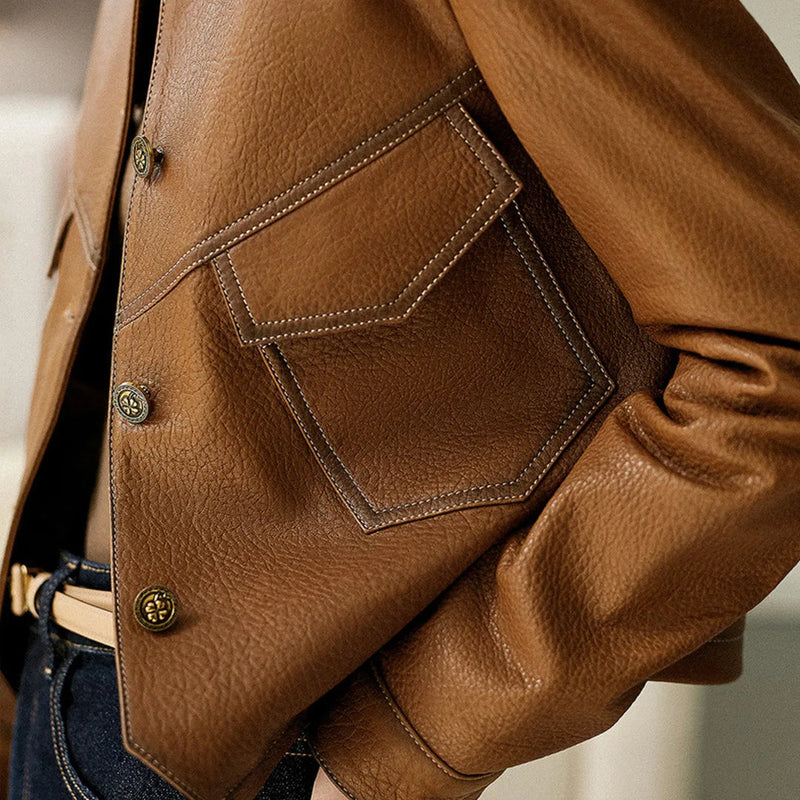 Alba Women's Blazer - fabric and finish detail