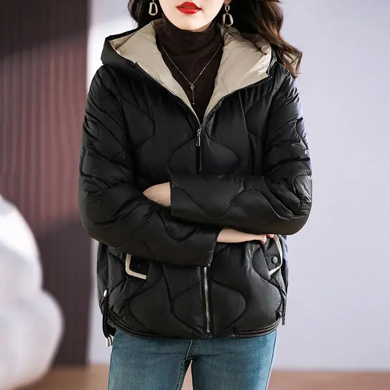 Odette Women's Quilted Puffer Jacket - front view
