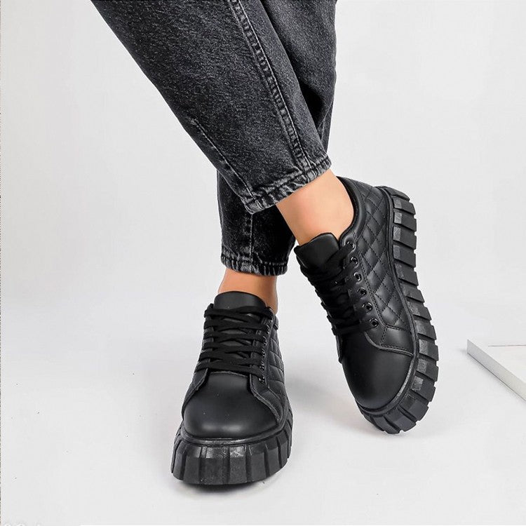 Imogen Women's Platform Sneakers - fabric and finish detail