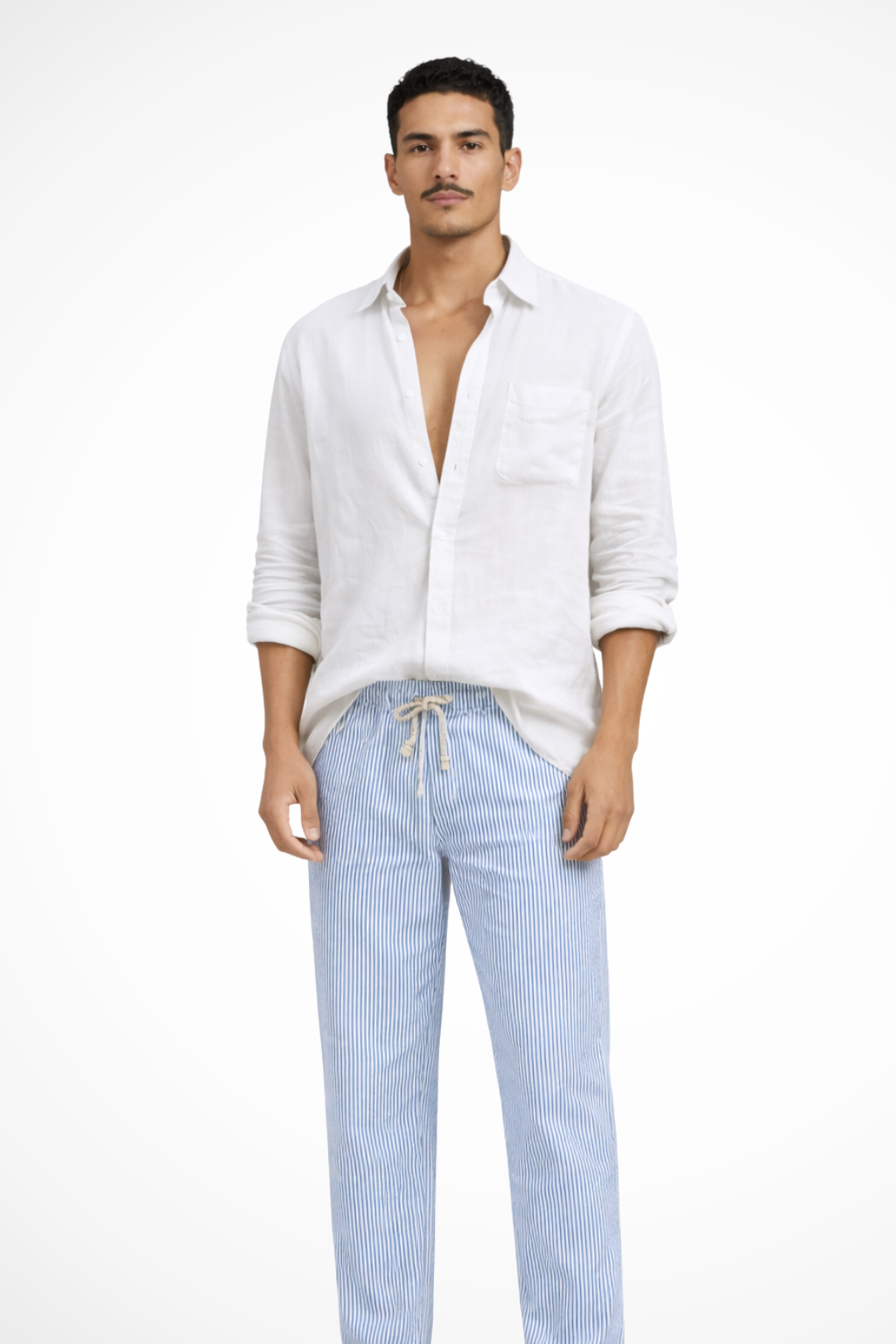 Reuben Men's Linen Shirt - back view