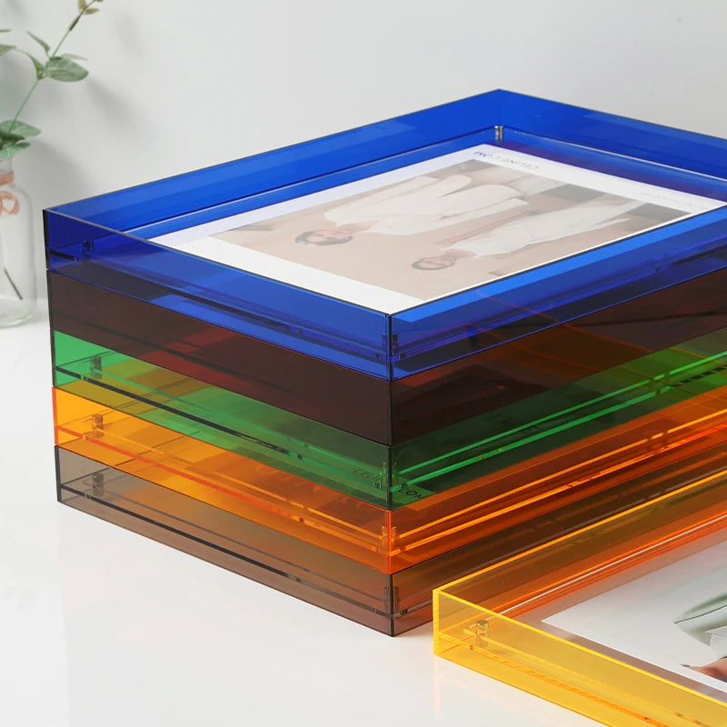 Ember Solar Photo Frame - styled view