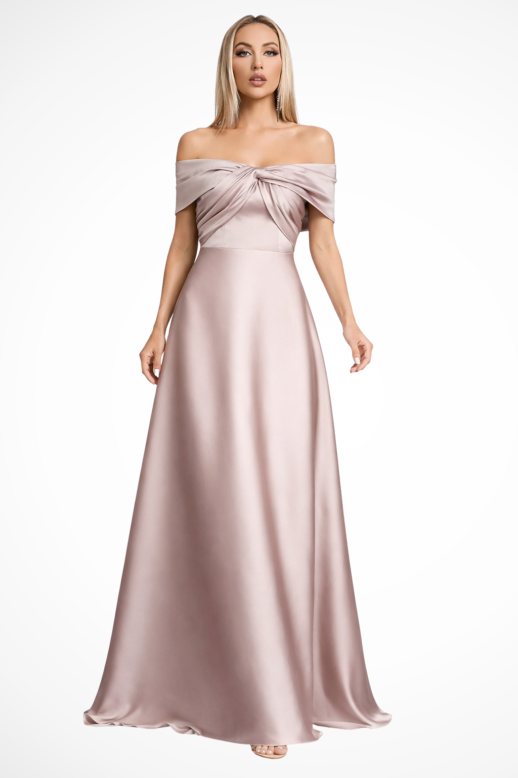 Mabel Women's Pleated Maxi Dress - full-length view