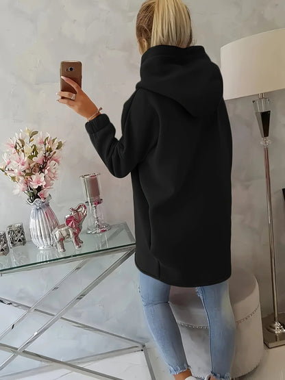Mira Women's Asymmetric Hoodie - shown in use
