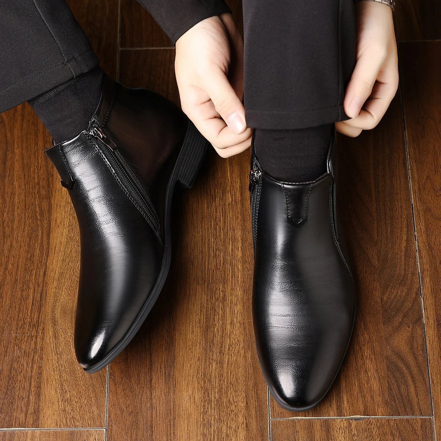 Juno Women's Ankle Boots - shown in use