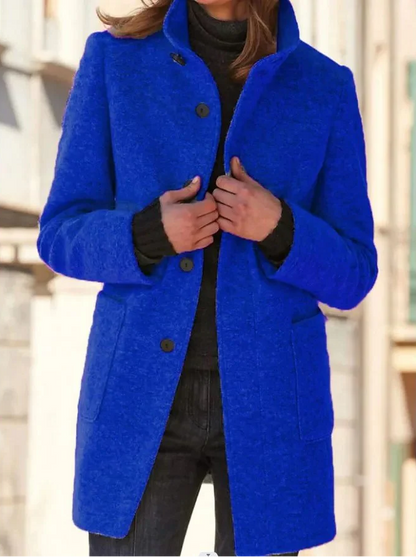 Eloise Women's Coat - fabric and finish detail