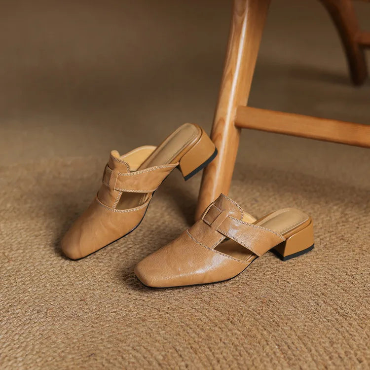 Faye Women's Heels - fabric and finish detail
