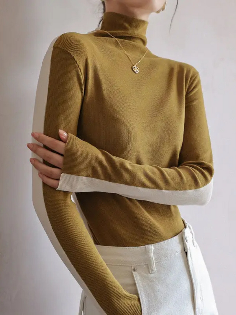 Esme Women's Knit Turtleneck - shown in use