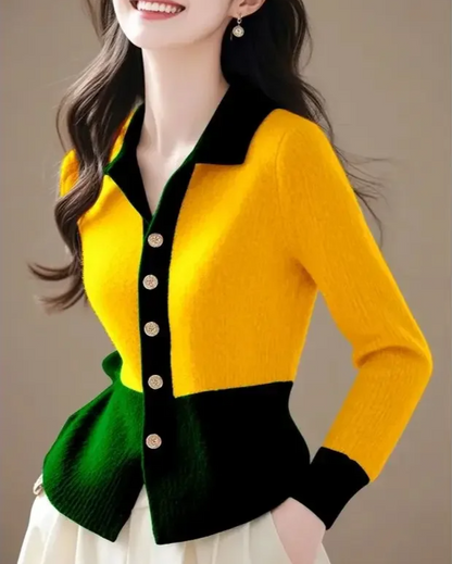 Saskia Women's Cardigan - fabric and finish detail