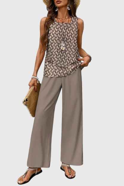 Sophie Women's Wide Leg Trousers - front view