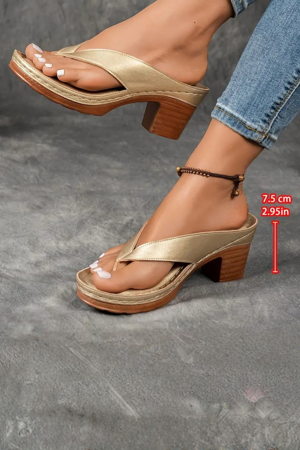 Elise Women's Block Heel Sandals - full-length view