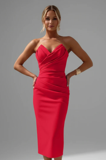 Delphine Women's Midi Dress - front view