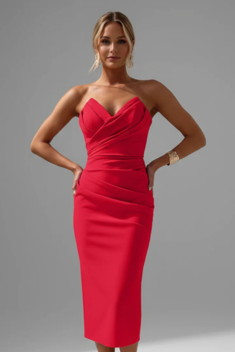 Delphine Women's Midi Dress - front view
