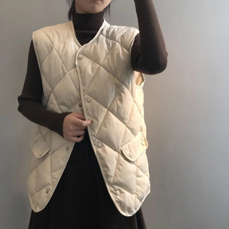 Anaïs Women's Quilted Vest - front view