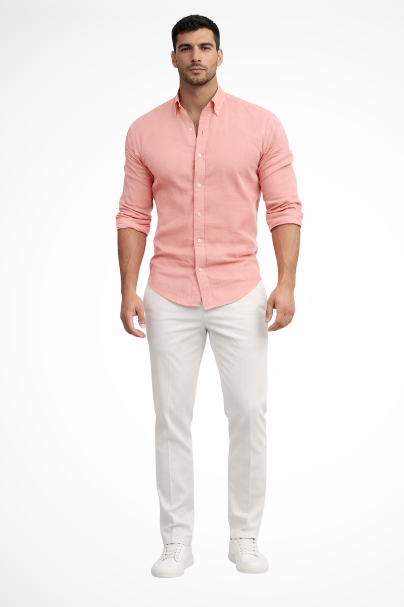 Casper Men's Shirt - fabric and finish detail