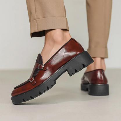 Orson Men's Platform Loafers - fabric and finish detail