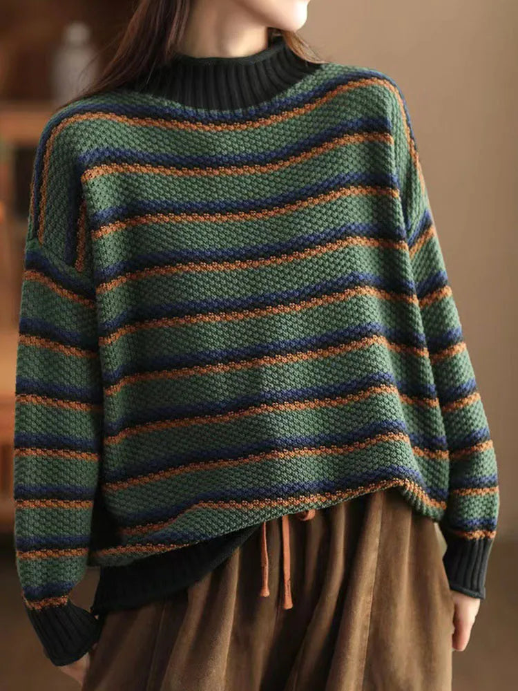 Talia Women's Sweater | Stripe, Knit