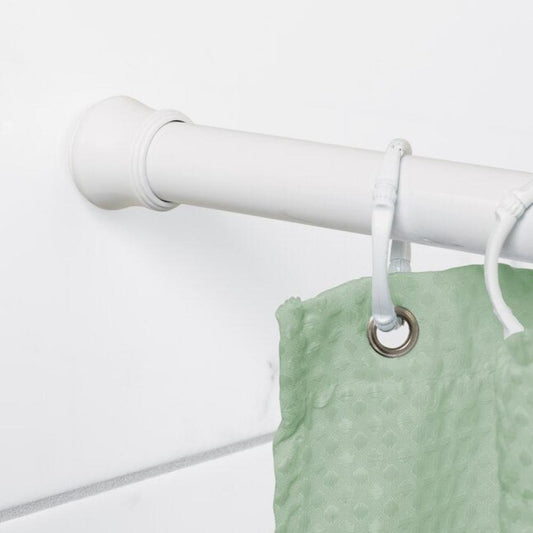 Adjustable Telescopic Curtain Rod | No-Drill, Rustproof Aluminum