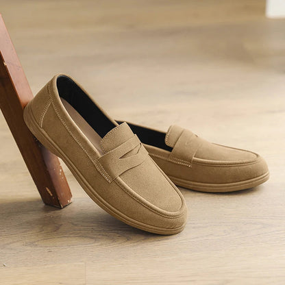 Odette Women's Suede Loafers - shown in use