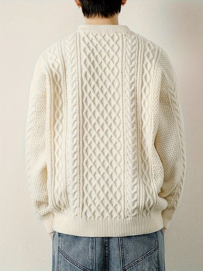 Rowan Women's Cable Knit Sweater - front view