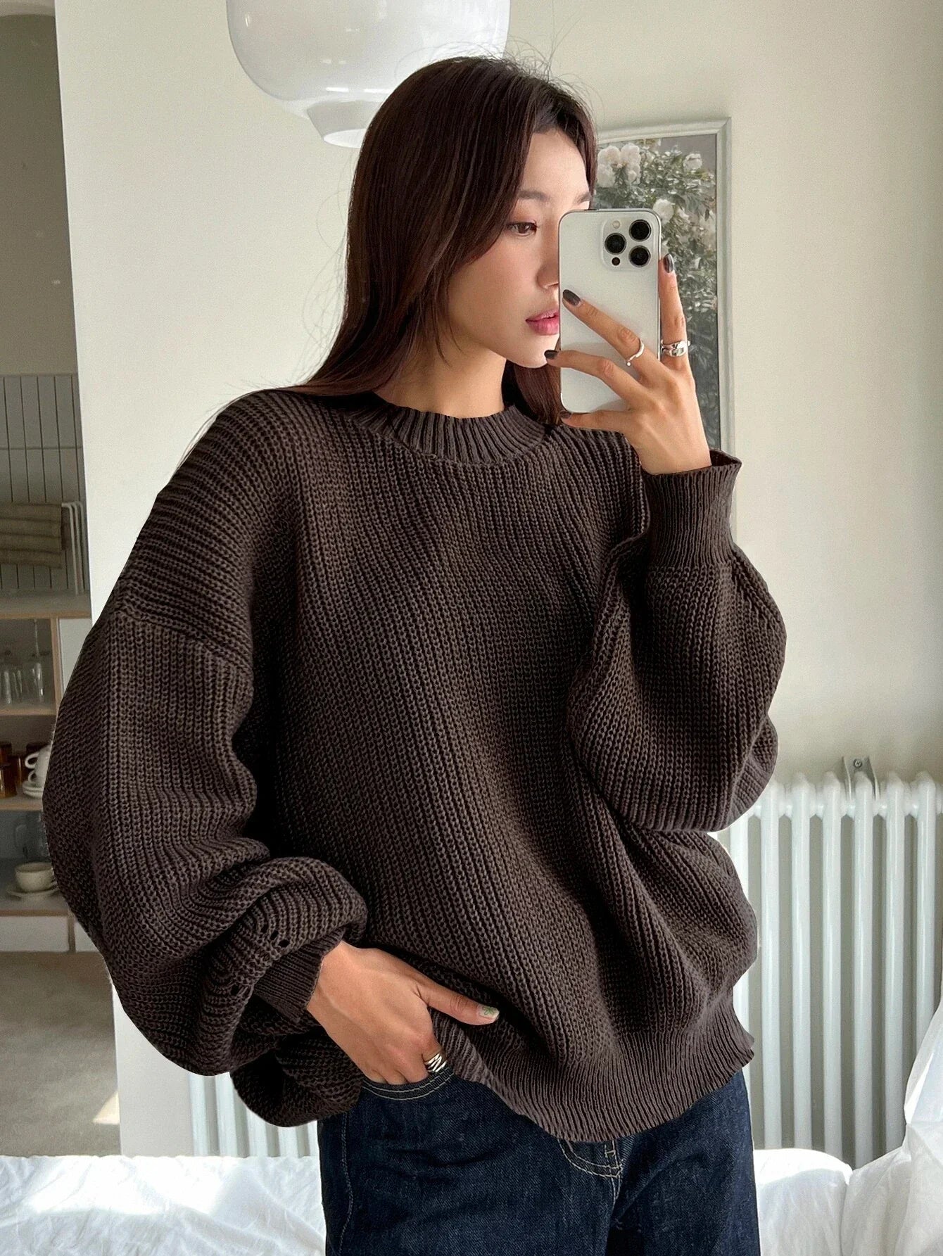 Ulla Women's Oversized Sweater - front view