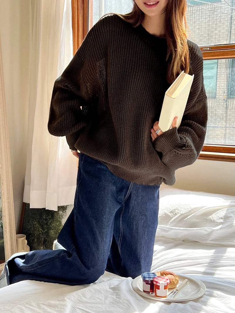 Ulla Women's Oversized Sweater - back view