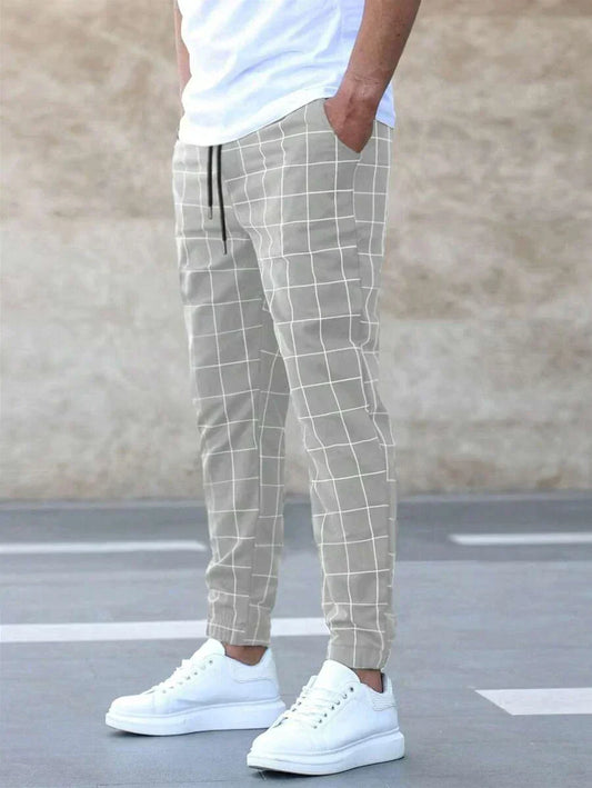 Ezra Men's Plaid Fit Pant - front view
