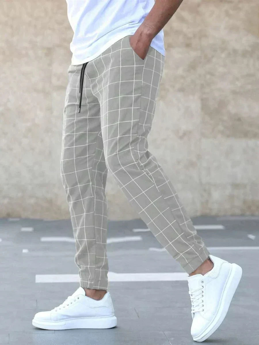 Ezra Men's Plaid Fit Pant - shown in use