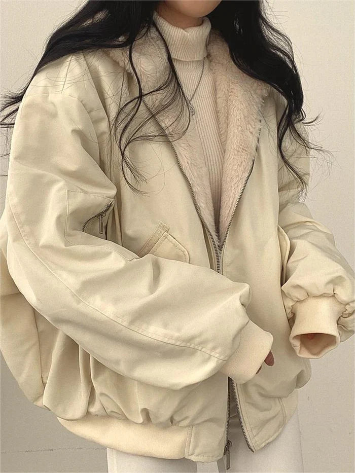 Elsie Women's Oversized Jacket - flat lay