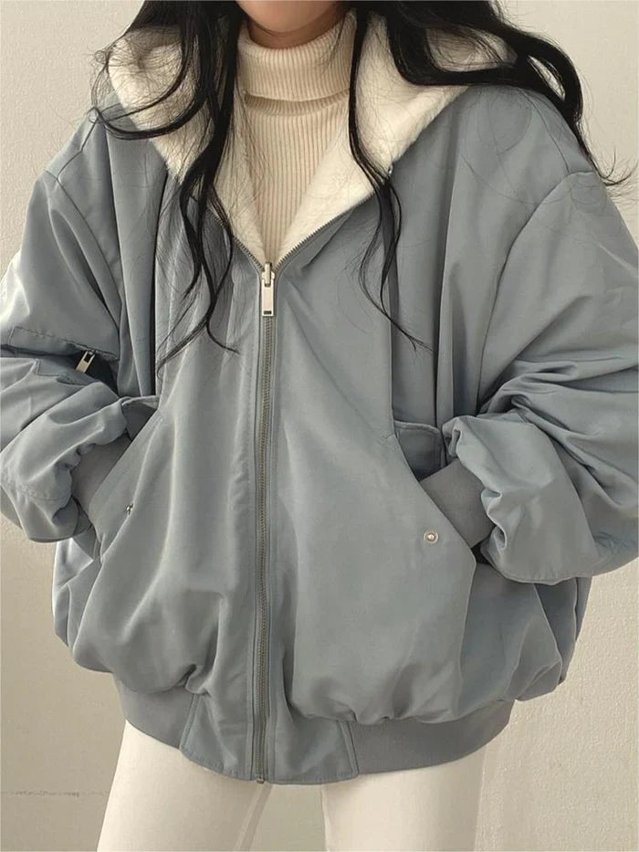 Elsie Women's Oversized Jacket - styled view