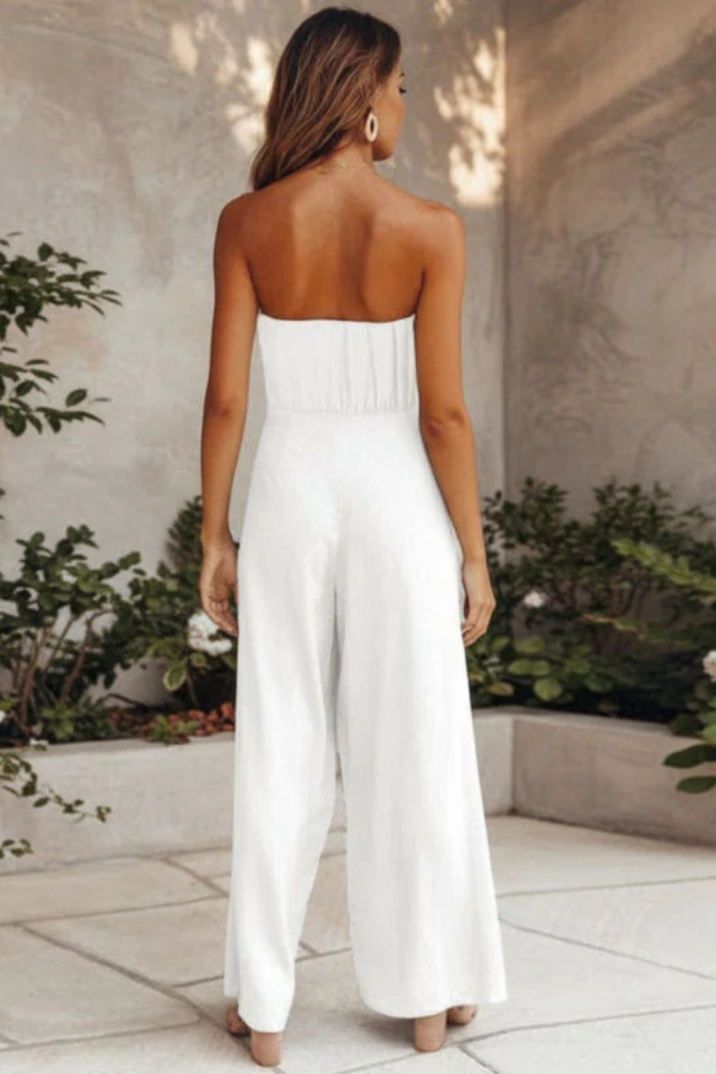 Ivy Women's Wide Leg Trousers - fabric and finish detail