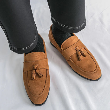 Fleur Women's Suede Loafers - back view