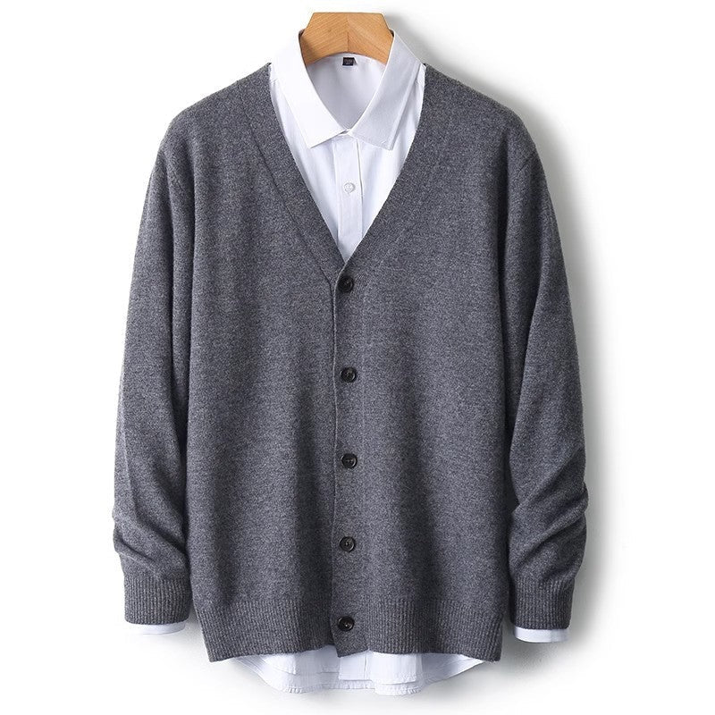 Jasper Men's Cardigan - close-up detail