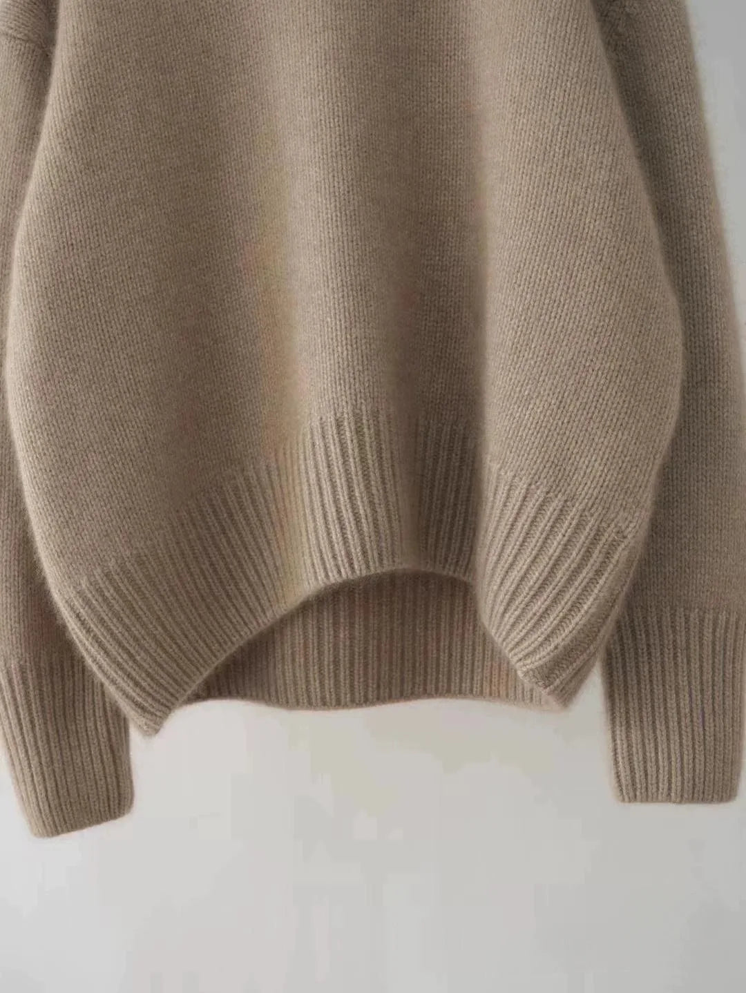 Beatrix Women's Cashmere Turtleneck - close-up detail