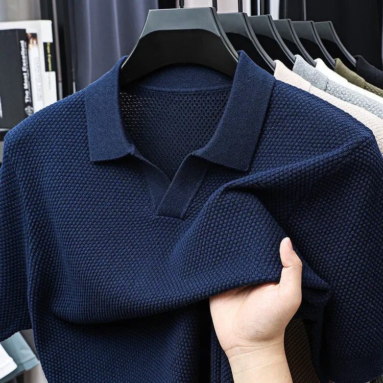 Mira Women's Knit Polo - styled view