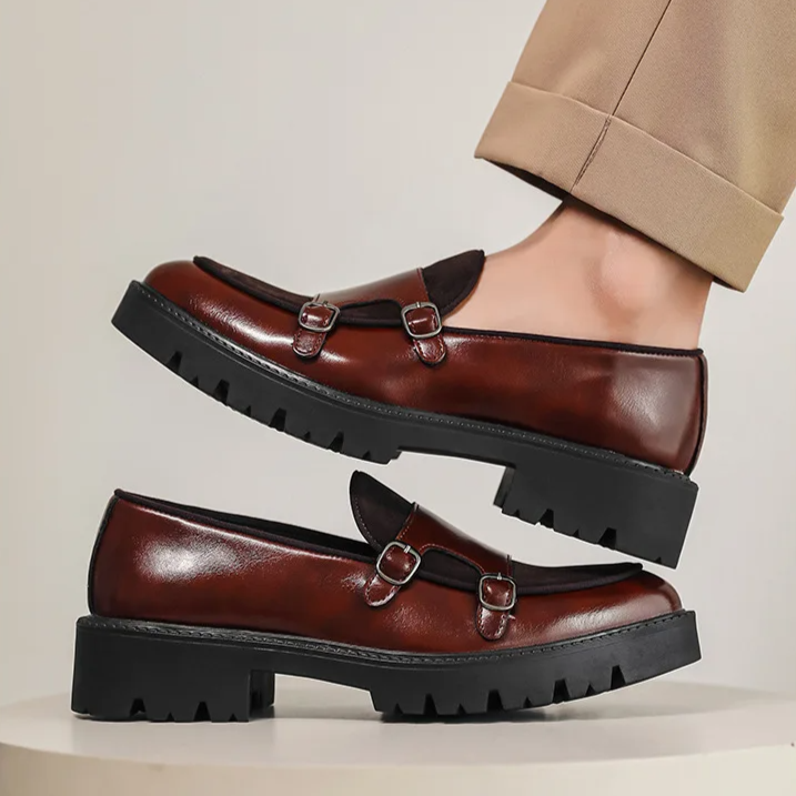 Orson Men's Platform Loafers - back view