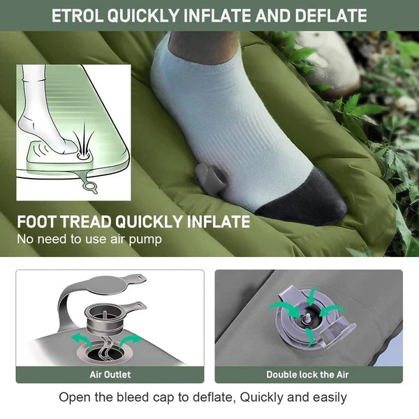 Vale Portable Inflatable Mattress - full-length view