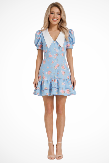 Willa Women's Floral Mini Dress - full-length view